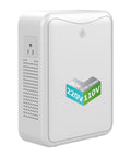 Heavy Duty 3000W Step Down Transformer 220V to 110V Converter for US Appliances in Europe and Asia, white power adapter.