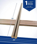 Copper Tungsten Rod 0.25 Inch Diameter By 12 Inch Length, 55 Percent Tungsten 45 Percent Copper, RWMA Class 10 for welding