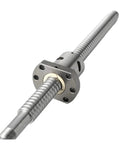 Heavy Duty C5 Precision SFU1204 Ball Screw Shaft With Flange Nut multiple lengths, machined ends, 12mm diameter for CNC builds.