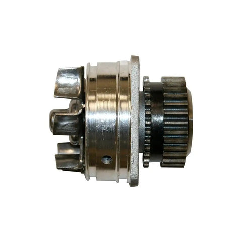Heavy Duty Engine Water Pump For Nissan Altima And Pathfinder Compatible With 3.5L V6 And 4.0L V6 showing side view with metal components.