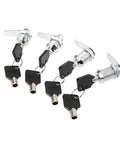 Drawer Tubular Cam Lock Set For Doors, Mailboxes, And Cupboards With Locking Plate, Heavy Duty Furniture Hardware, multiple sizes shown
