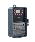 Plug-and-Play Astronomic 7 Day Time Switch for Auto On Off Scheduling, 120 277 VAC, 1 Channel DPST Dry Contact, 24 Hour Digital Display