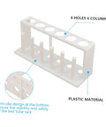 Six Hole Test Tube Organizer Rack For Lab And Classroom Use Test Tube Holder And Display Stand Vial Rack Drying Tray Handy Science