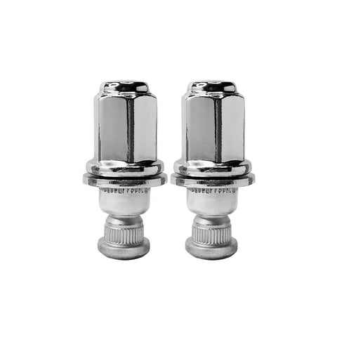 Front view of 4 Piece M12x1.5 Beefy Chrome Wheel Lug Nut And Stud Set For Toyota Cars Like Corolla Camry Celica 4Runner RAV4 Prius Sienna Yaris GX460 ES300 SC400 And More 9094202049
