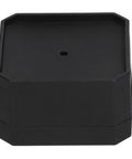 Close-up of No Slip Furniture Leg Pads Set for Chairs and Tables, square rubber foot guard for 2-inch legs, black color