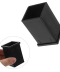 TEHAUX square tube connector sleeve, black plastic, for 1.57x2.36 in square tubing