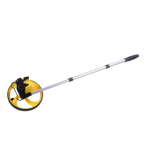 Baxnore 8 Inch Measuring Wheel with 0 9999.9 Meter Telescopic Pole, adjustable length and durable TPR tire.