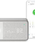 Smart Indoor Air Quality Monitor Delivers Real Time Temperature Humidity CO2 VOCs And PM2 5 Readouts In Your Space with app display