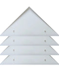 4 Pack Foosball Table Corner Protectors, Sturdy White Triangle Edge Guards, Universal Fit For Most Foosball Tables, Easy Install