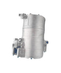 B Class Vito Smart AC Compressor Hybrid Replacement With Precision Scroll Piston And Lightweight Aluminum Body OE A0032305111 SHS33H4155 Plug And Play Fit For Easy Install And Reliable Quiet Cooling, silver aluminum A/C compressor front view