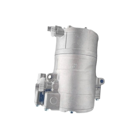 B Class Vito Smart AC Compressor Hybrid Replacement With Precision Scroll Piston And Lightweight Aluminum Body OE A0032305111 SHS33H4155 Plug And Play Fit For Easy Install And Reliable Quiet Cooling, silver aluminum A/C compressor front view