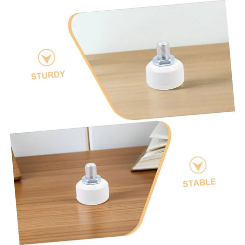Quad Skate Toe Stops 2 Pack Adjustable Rubber Brake Blocks featuring sturdy and stable design on wooden surface.