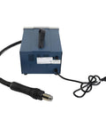 Back view of Desoldering Station 850D Hot Air Rework Tool With LED Digital Display showing power cord and hot air nozzle.