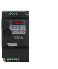 380V Budget Friendly VFD Inverter For 3-Phase Motors, 0.75KW To 5.5KW Speed Controller, Economical Variable Frequency Drive, 0.1-400Hz Output, CPLD Inverter, Industrial Motor Speed Controller front view with display