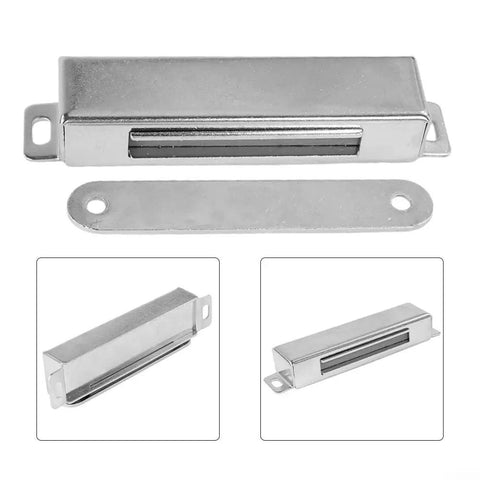 Heavy Duty Magnetic Door Catch 80 Lbs 304 Stainless Steel Cabinet Latch with silver finish and strong magnetic hold