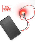 Tough As Nails Two Pack Eight AA Battery Holder Case With Reliable On And Off Switch Lid Delivers Straight Up 12 Volts For Diy Projects featuring a powered indicator light.