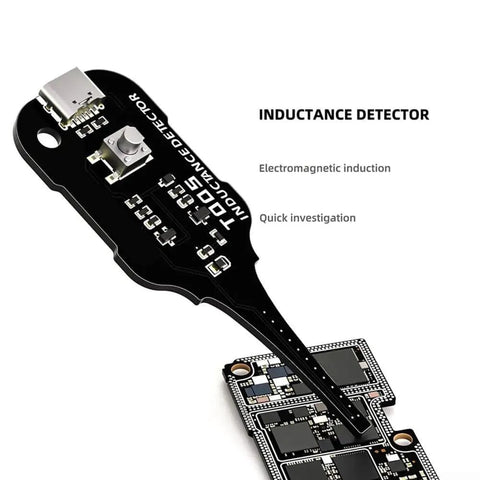 Electromagnetic Induction Based Coil Tester XA5 for inductor fault detection on motherboards and electronic components black