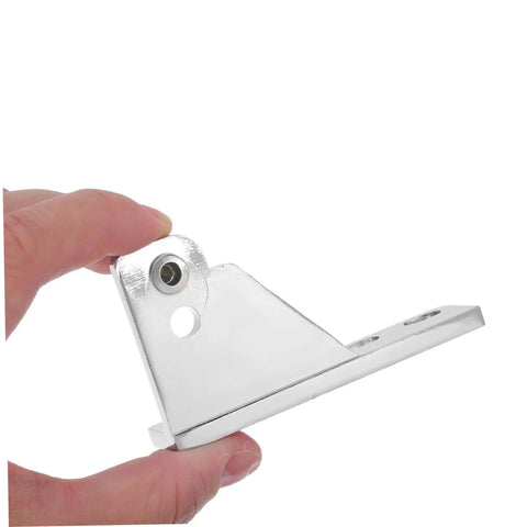 Heavy Duty Fridge Door Hinge Kit 4pcs Zinc Alloy Corrosion Resistant Easy Install For Freezer And Cooler In Professional Kitchens Durable Rust Resistant Design And Silent Operation For Busy Kitchens, chrome hinge close-up