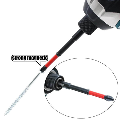 AUTOTOOLHOME 10-pack Phillips PH2 magnetic anti-slip screwdriver bits, 3-1/2 in long, Amazon brand.