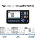 2Axis LCD DRO Digital Readout For Lathe And Milling Machines With 5um Linear Scales 16 By 40 Inch Glass Optical Encoder