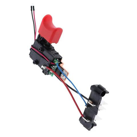 Top Shelf Replacement Hammer Drill Switch Assembly For Porter Cable PCC620B And PCC620LB Compatible With 90628303 01, showing red trigger and electrical wires.