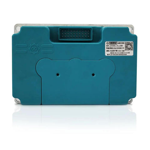 Professional Programmable Motor Controller For Electric Scooter Speed Boost with teal casing and connector ports.