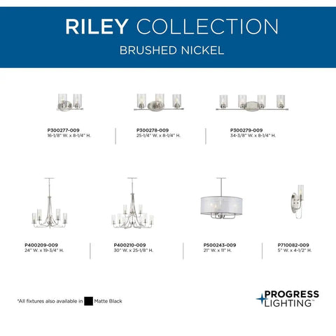 Riley Collection 5 Light Clear Glass Traditional Chandelier In Brushed Nickel With Polished Chrome Accents For A Clean Modern Vibe And Bright Home Illumination display