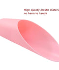 Pink scoop from 3 Pack Bonsai Soil Scoops Plastic Garden Shovels Colorful Mini Potting Tools For Plants And Succulents Handy Lightweight Yet Sturdy