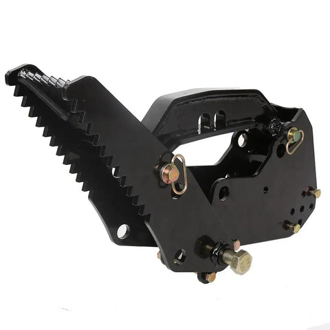 Universal Backhoe Thumb Attachment For 3.25 Inch Boom Width, Bolt-On, black powder coated steel heavy-duty claw style tool