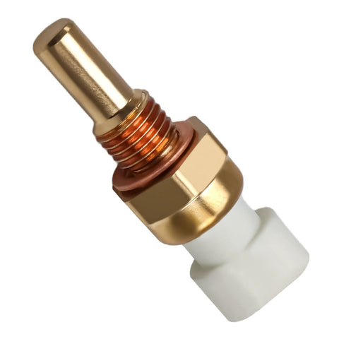 LQYLMY coolant temperature sensor with brass threaded body and white plastic connector