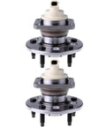 Rear Hub with Sealed Ball Bearing and Wheel Speed Sensor, 5-Lug, Pre-Greased Sealed Bearing Direct Fit 2-Pack for Buick