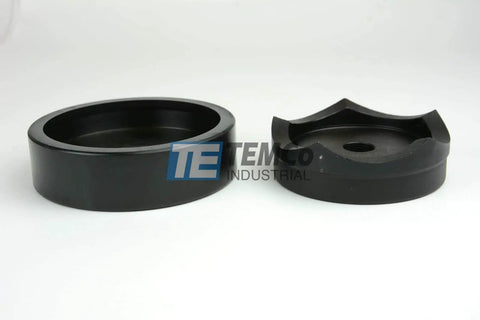 3-1/2 Inch Conduit Punch And Die Kit For Hydraulic Knockout Driver, black oxide finish, steel, side view