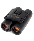 Compact 10x Magnification Folding Binoculars With Wide View For Bird Watching, Low Light Night Vision, Totally Great For Camping, Hiking, Traveling And Outdoor Adventures, black foldable binoculars