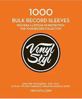 1000 Count Bulk Pack Vinyl Record Sleeves Packaging with Logo