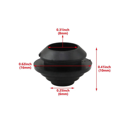 20Pcs Black Conical Cable Glands Set For Metal Electrical Enclosures And Cable Sleeves Waterproof, Dustproof Rubber Seal
