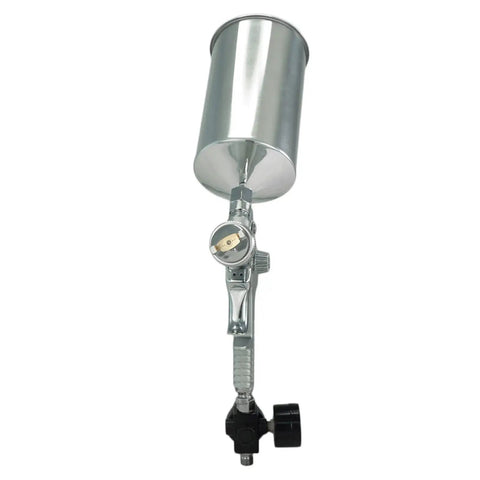 Pro Move HVLP Paint Spray Gun With Snug 1000ML Cup And Sharp 2.0MM Stainless Nozzle front view showcasing design and components.