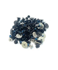 Premium Laptop Replacement Screws Kit for Dell G5 5587 and Dell G7 7588 with Blue Locking Glue, assorted screws with nickel plating.
