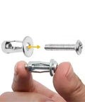Petal Shape Rivet Nut Screws Kit For Sheet Metal Expansion Bolts Set M4 M5 M6 180 Pieces Heavy Duty Locking System For Strong Mounts Easy Install Precise Thread Match Durable Metal Construction, hand holding M6 insert