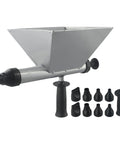 Heavy Duty Mortar Sprayer Electric Drill Attachment For Stucco Plastering Concrete with eight precision tips and nozzle.