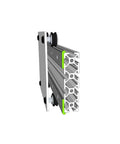Lv62010zz ZZ Sealed Deep Groove Ball Bearing 6x20x10mm V Groove Pulley Setup for guide rail system with visible roller mechanism.
