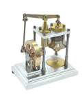 Gamma Type Vertical Stirling Engine Model With Dope High Precision Metal Build And True Heat Driven Motion For Education And STEM Enthusiasts A Creative Gift For Engineers And Collectors, brass and aluminum model
