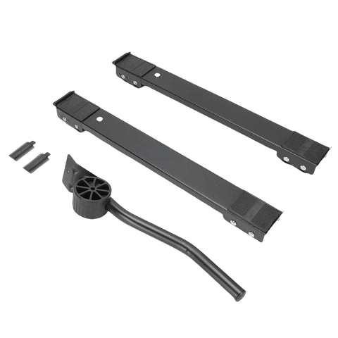 Heavy Duty Appliance Rollers Adjust From 17 To 27 Inches Move Washer Dryer Or Fridge Like A Boss, Support Up To 660 Lbs with black iron components.