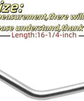 Beefed Up Heavy Duty Steering Arm Drag Link Replacement For Riding Mowers And Lawn Tractors 16.25 Inch With Adjustable Tie Rod End Fits Craftsman Husqvarna Poulan Roper Weedeater Sears LT1000 LT2000 LTX1000, 16-1/4 inch metal rod