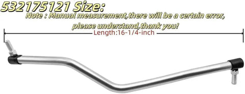 Beefed Up Heavy Duty Steering Arm Drag Link Replacement For Riding Mowers And Lawn Tractors 16.25 Inch With Adjustable Tie Rod End Fits Craftsman Husqvarna Poulan Roper Weedeater Sears LT1000 LT2000 LTX1000, 16-1/4 inch metal rod
