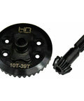 Hi Torque Helical Front Gear Set 39T/10T for Mini Maxx RC Car, precision machined spiral cut gears in beefed up steel construction