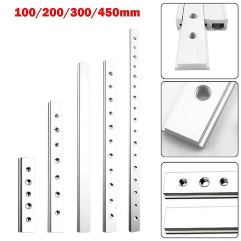 Aluminum T Track Slider Miter Jig For Table Saw Workbench And Miter Saw Use In Woodworking Shops And Home Workshops 100mm 200mm 300mm 450mm lengths