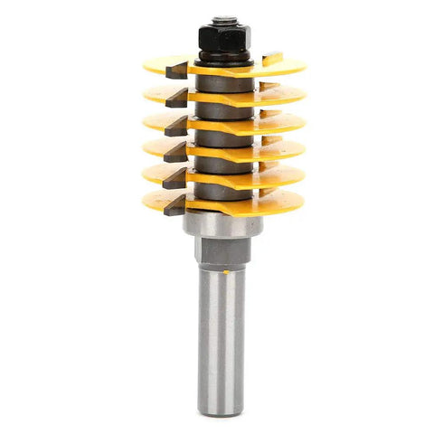 Heavy Duty 1/2 Inch Shank Finger Joint Router Bit For Woodworking Pros with YG6 alloy heads for cutting MDF and hardwood.