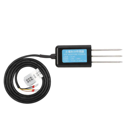 Capacitive Soil Moisture Sensor With 0-10V Output Waterproof Probe for Greenhouse And Indoor Plant Nerds, three-wire system