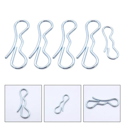 Top Notch 5-Piece Alloy Steel Cotter Pins With Strong Stability And Portable Design, silver split pins for secure bolt holding.