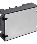 Solid State Relay SSR DC to AC Control With DC Control, AC Output, Bolted Installation for Power Control Gear and Industrial Electrical Applications, Built Tough, Reliable, Easy Mount for Heavy Duty Setups, black metal housing